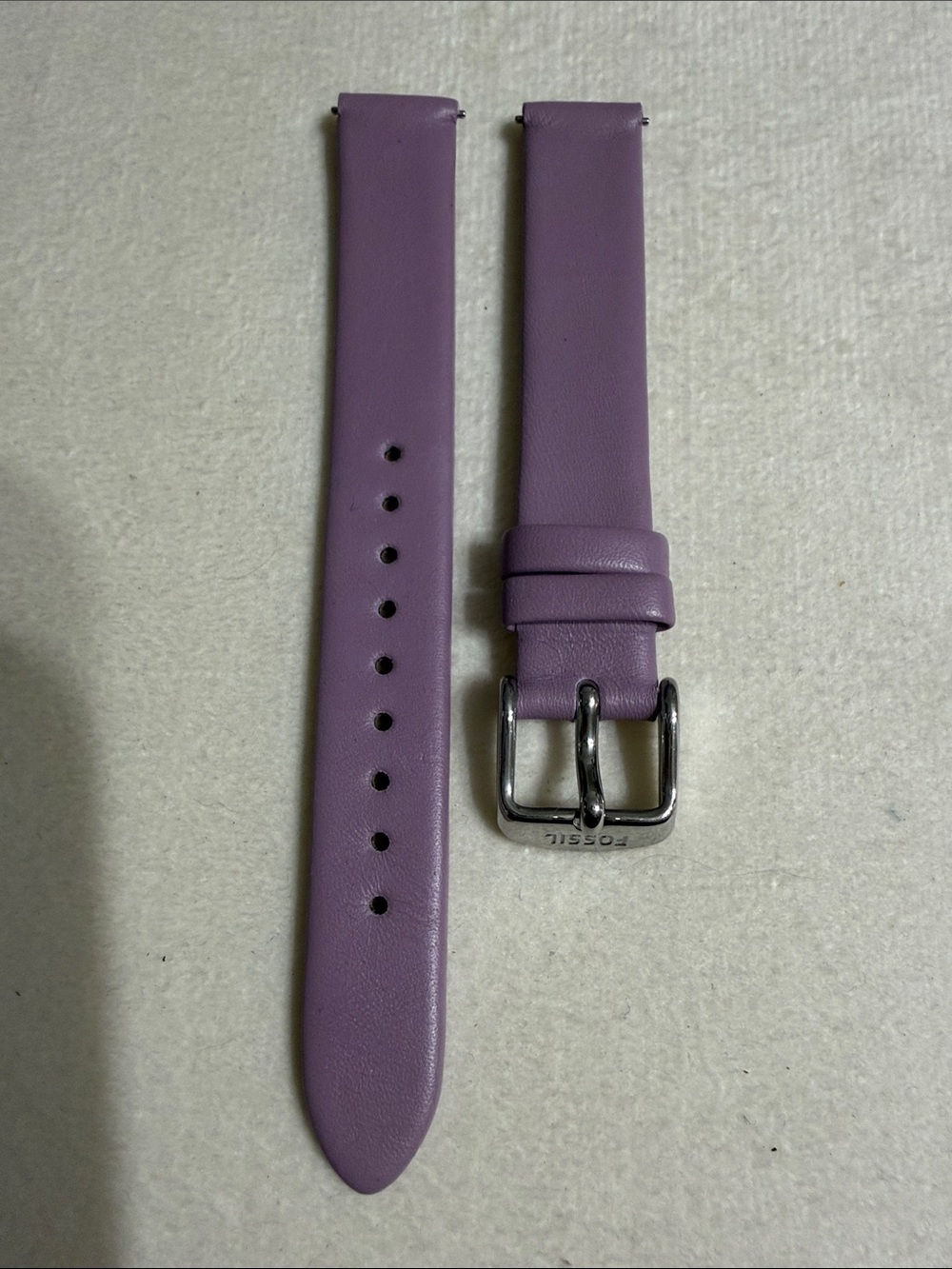 14mm Fossil Purple Leather Watch Band